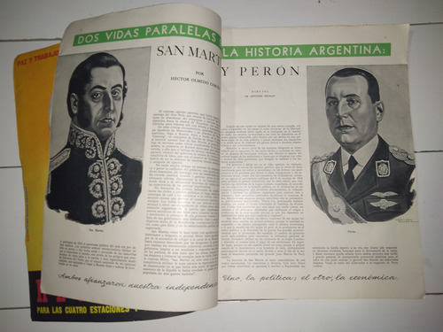 2 Revistas Argentina N° 14 Y 18 Marzo Y Julio De 1950 Perón 