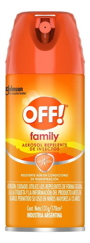 Off Family Repelente De Insectos 131 Gr