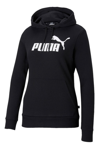 Campera Canguro Ess Logo Hoodie Puma Para Mujer