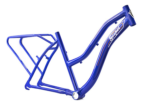 Cuadro 26 Cargo Beach Cruiser De Aluminio Azul Ys-7614