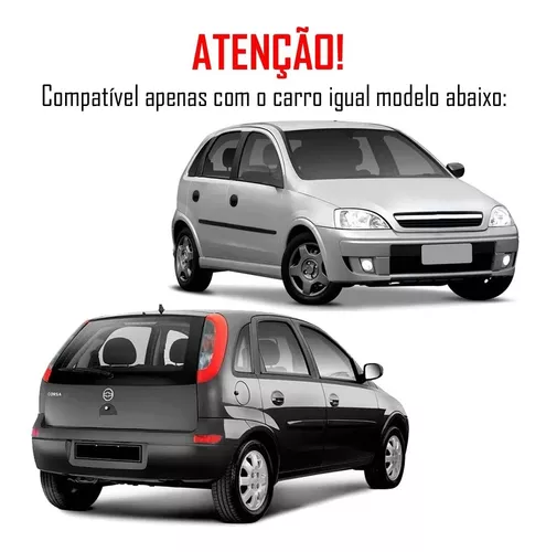 Aerofólio Chevrolet Corsa Hatch G2 2002 a 2012 sem Leds Preto Original  Tgpoli 03288 - TG POLI - Aerofólio - Magazine Luiza