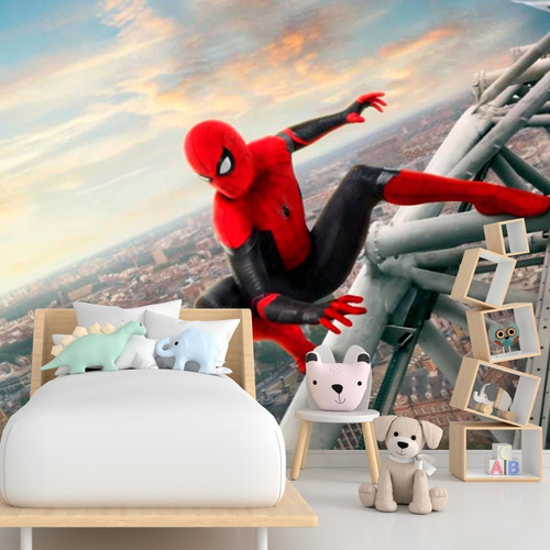 Papel adhesivo Avengers Avengers para dormitorio de niños, 2 x 1, papel pintado a color para decorar la habitación del niño Spider-Man