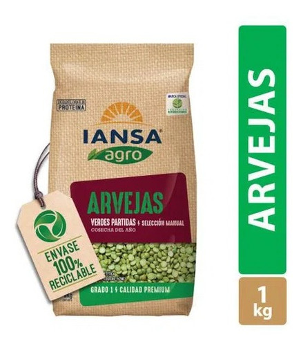 Arvejas Partida Iansagro 1 Kg  (5 Unidad)super