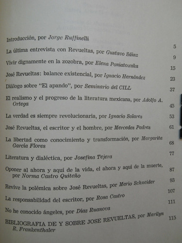Conversaciones Con Jose Revueltas Poniatowska Sainz Gustavo (Usado)