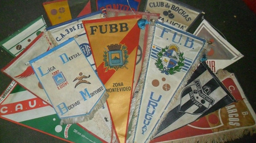 Banderines De Clubes De Bochas Y Ligas - Gran Lote De 20