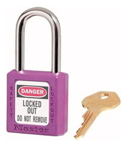 Candado Master Lock 410kaprp2key De La Serie Safety Para Apl