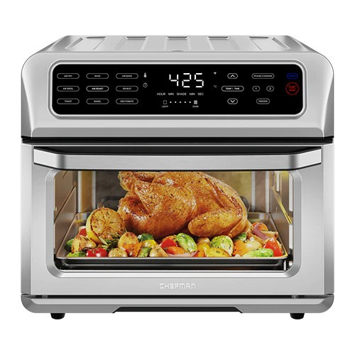 Horno Dual Air Fryer Digital Chefman 20l