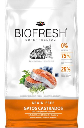 Biofresh Super Premium Castrados Para Gato Sabor Carne, Frut
