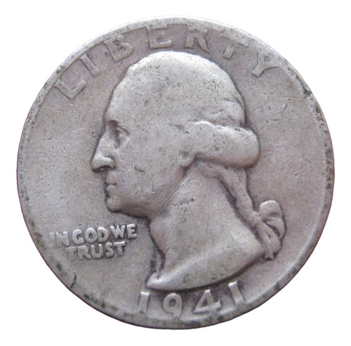 Usa 1/4 Dólar 1941 Plata 