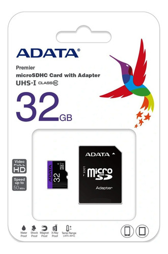 Kit 20 Tarjeta De Memoria Ausdh32guicl10-ra1 32gb Sd Adata