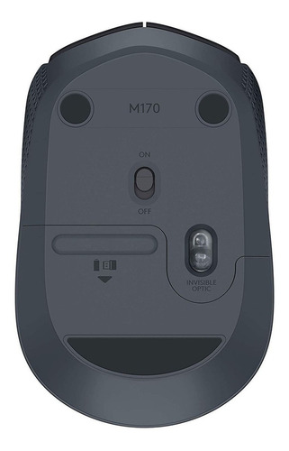 Imagen 4 de 4 de Mouse Inalámbrico Óptico Logitech M170 2.4 Ghz Negro