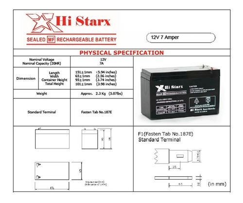 Imagen 2 de 2 de Alarma Inalambrica Accesorio Bateria 12v 7 Amper Backup
