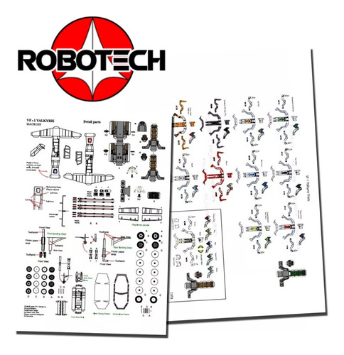 Robotech Accesoirios   Para Vf-1a Papercraft