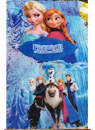 Toalha Banho Felpuda infantil 70x140cm frozen