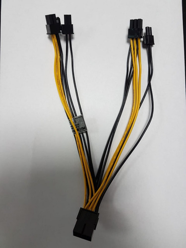 Imagen 5 de 5 de Pcie Splitter Adaptador 8 Pines A 6+2 Mineria Reforz Gaming