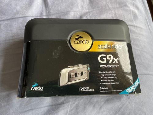 Par Intercom Cardo G9x Scala Rider Powerset 100% Funcionando
