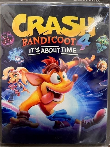 Imagem 1 de 1 de Quadro Metal Decorativo Crash Bandicoot 4