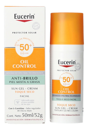 Eucerin Oil Control Gel-crema Anti-brillo 50ml Spf50 