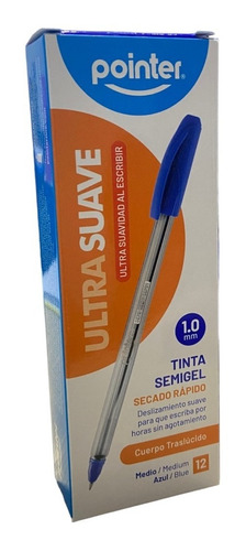 Boligrafo Pointer Semigel Ultra Suave 0,7mm X2cajas 