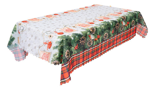 Mantel Navideño Compatible Con Mesas Estilo B