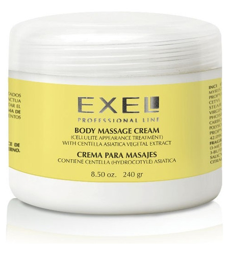 Crema Para Masajes Celulitis Con Centella Asiatica 240g 