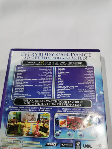 Kinect + Dance Central 3 + Dance Paradise Xbox 360 (Usado)
