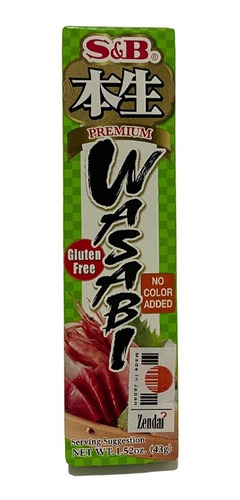 Imagem 1 de 1 de Wasabi Premium S&b 43g Raiz Forte Importado Japão
