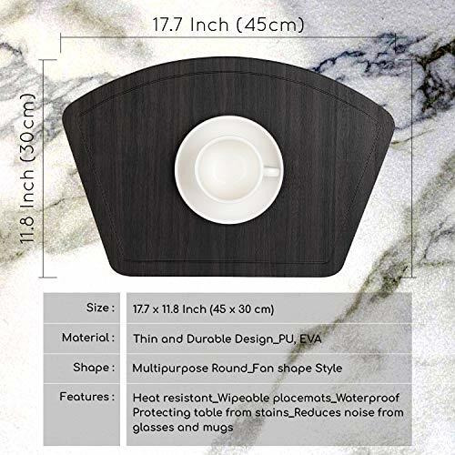 Imagen 5 de 7 de Immokaz Mantel Individual Redondo Para Comedor Con Ais...