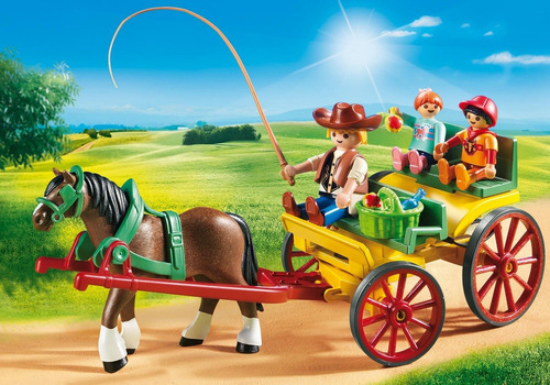 Imagen 4 de 6 de Playmobil 6932 Country Carruaje Con Caballo