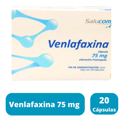 Venlafaxina 75 Mg Liberación Prolongada 20 Cápsulas Salucom