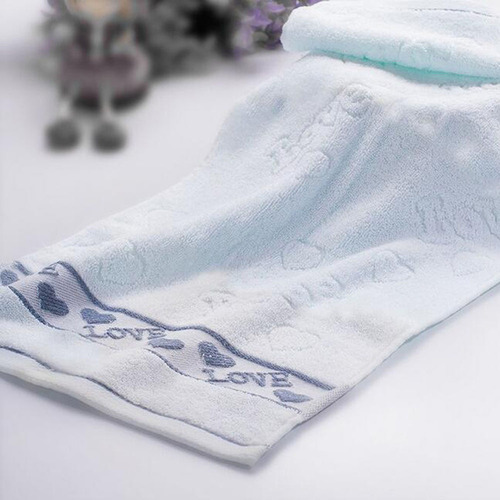 1 Toalla Facial Con Mezclas De Algodón, Estampado De Colores