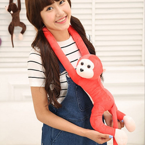 (1) Mono De Peluche Largo Con Brazo De Café