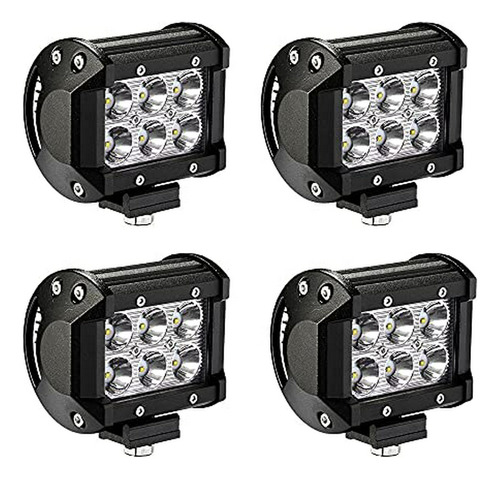 Barras De Luz - Led Light Bar Yitamotor 4pcs 18w 4inch Led S