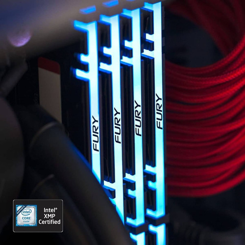 Memória Gamer Fury Renegade Rgb 32gb Ddr4 Cl16 Dimm Kingston
