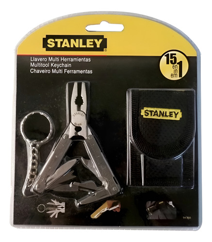 Alicate Llavero Multiusos Multi Herramientas 15 En 1 Stanley