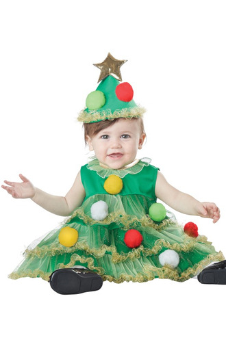 Disfraz Para Niña Arbol De Navidad Talla 18-24 Meses