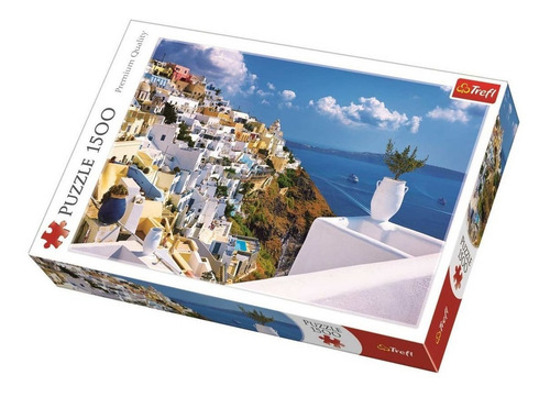 Imagen 3 de 4 de Rompecabezas Trefl Santorini, Greece 26119 de 1500 piezas
