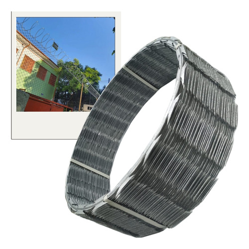 Kit Concertina Profissional 45cm 10m Completa Para Muro