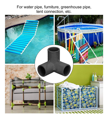 Accesorios De Pvc De 3 Vías 10pcs Codo De Montaje En T De Pl