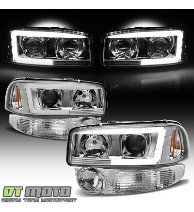 Chrome 2001-2006 Gmc Sierra Yukon Denali Led Tube Headli Yyk