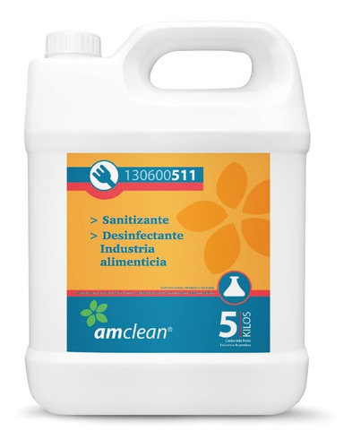 Sanitizante Desinfectante Amonio Cuaternario X5l Amclean 511