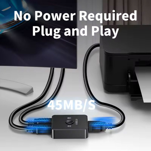 Switch Kvm Usb 3.0 Para Compartir Impresora Periféricos