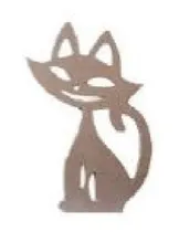 Comprar Breque De Porta Gato (sorriso) Em Mdf Cru - Artesanato