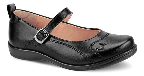 Zapatos Primaria 28229ppr Reflejante Hebilla Cinturon Negro