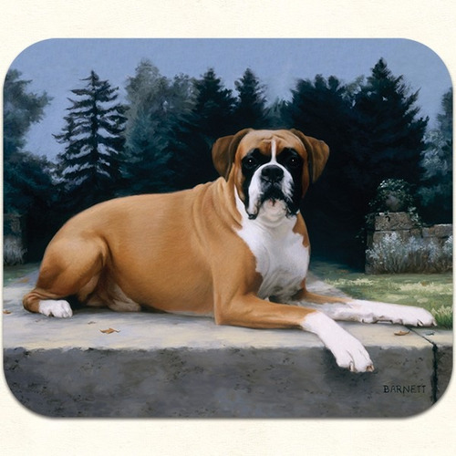 Mouse Pad Perro Boxer, 23,5 X 20 Cms, Neopreno X 2 Unidades