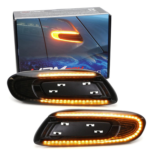 Euro Smoked Lens Sequential Blink Amber Led Fender Kit De Lu