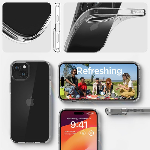 Capa Case Original Spigen Liquid Crystal Para iPhone 15 Plus