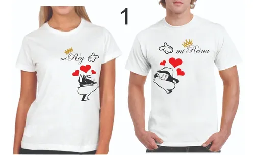 Playeras Personalizadas Para Parejas par Env o gratis