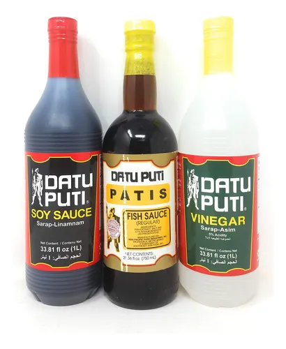 Datu Puti Vinagre, Salsa De Soja Y Salsa De Pescado (patis)