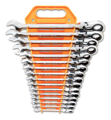 Juego De Llaves Con Matraca Flex Gearwrench 18 Pz 9902d